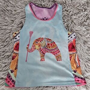 Vibrant Elephant Design Women's Tank Top